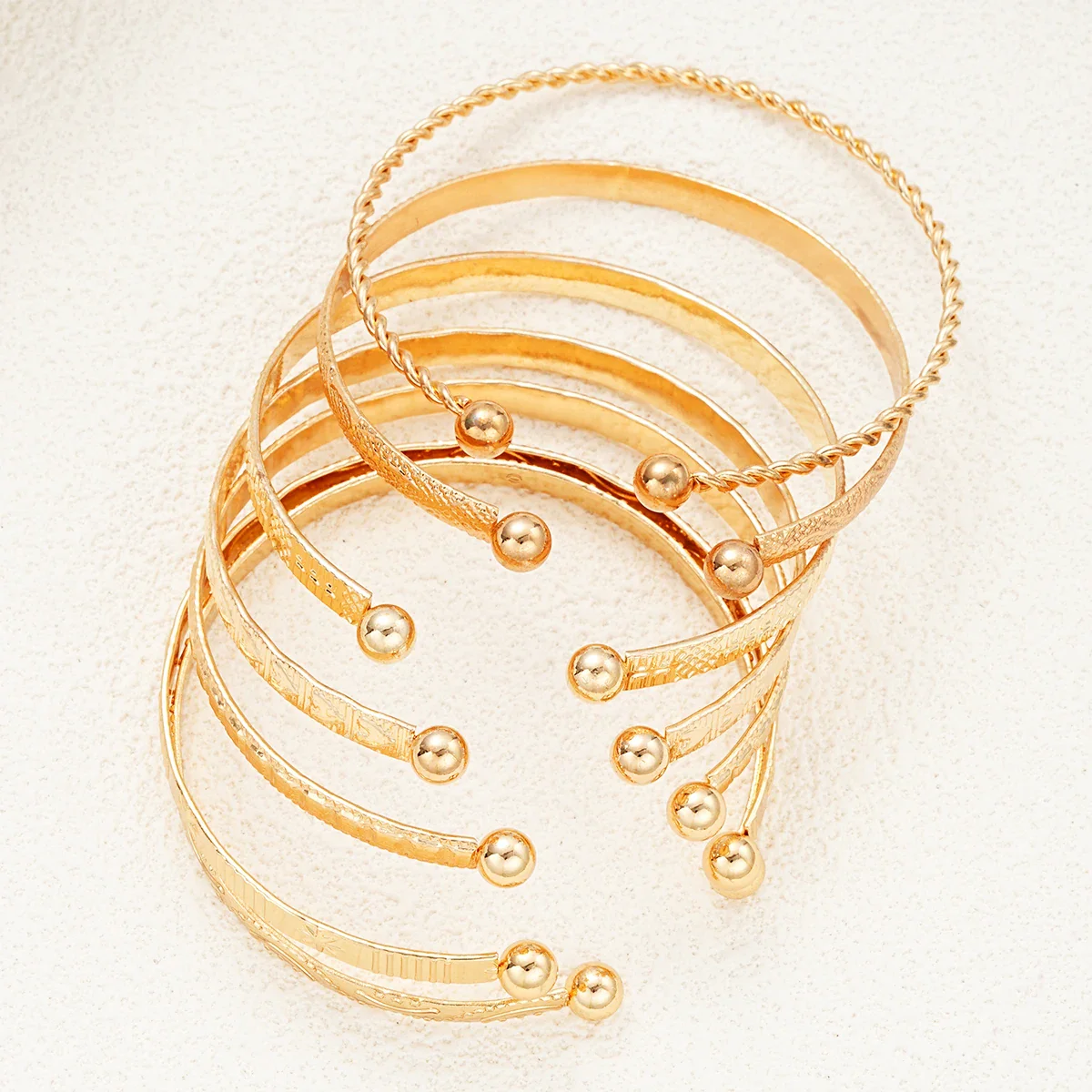 Gold Bracelets Set Maya - Image 3