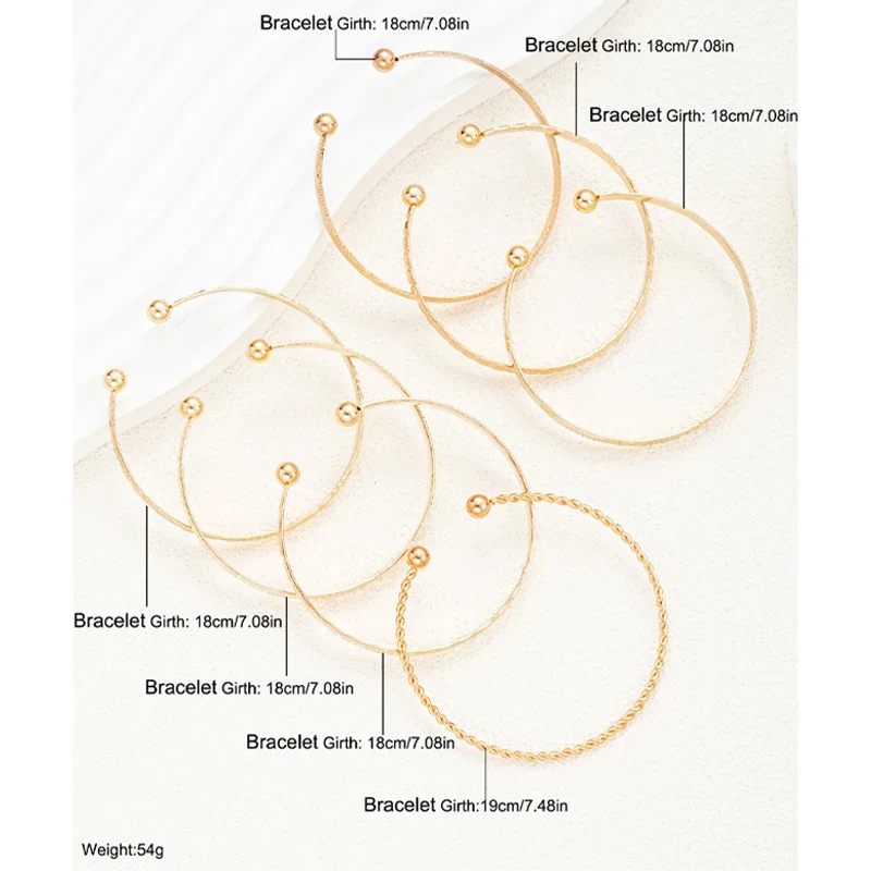 Gold Bracelets Set Maya - Image 6