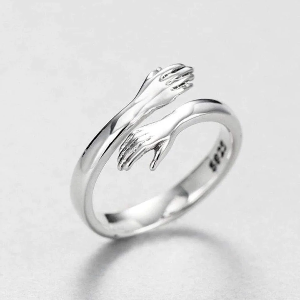 Adjustable Hug Rung in Silver - Image 2