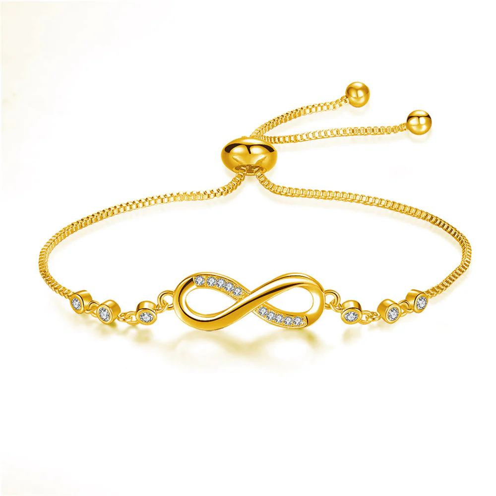Adjustable Infinify Bracelet in Silver - Image 3