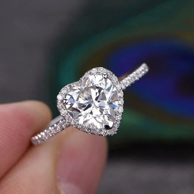 Crystal Heart Ring with Zirconias - Image 3