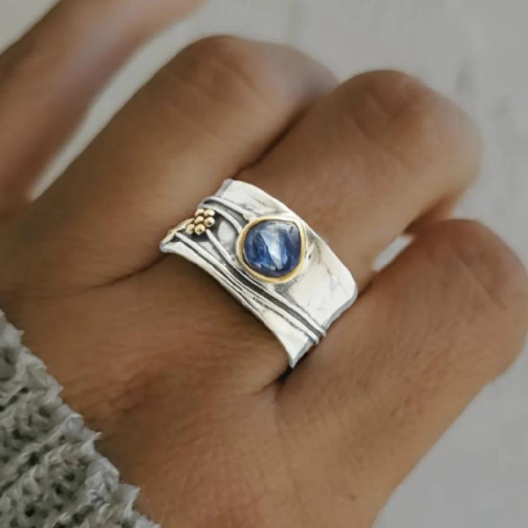 Bohhemian Gemstone Meditation Ring - Image 2