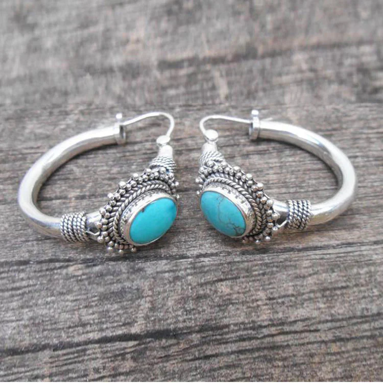 Vintage Turquoise Earrings - Image 4