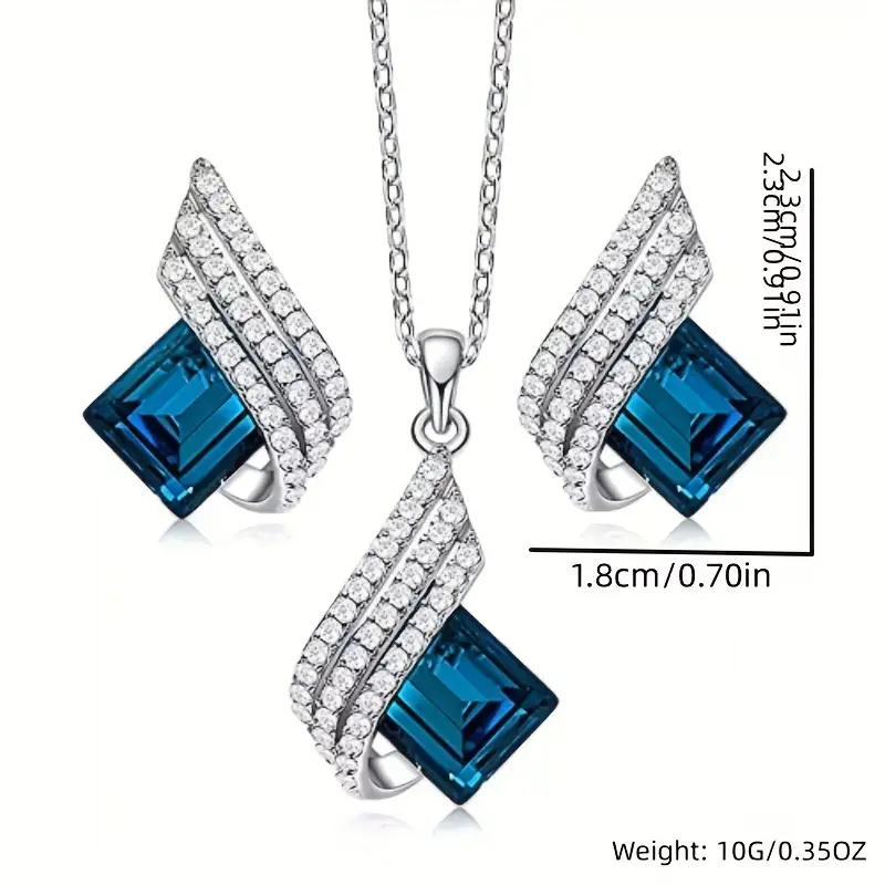 Brienne Solazur Jewelry Set | White Gold - Image 6