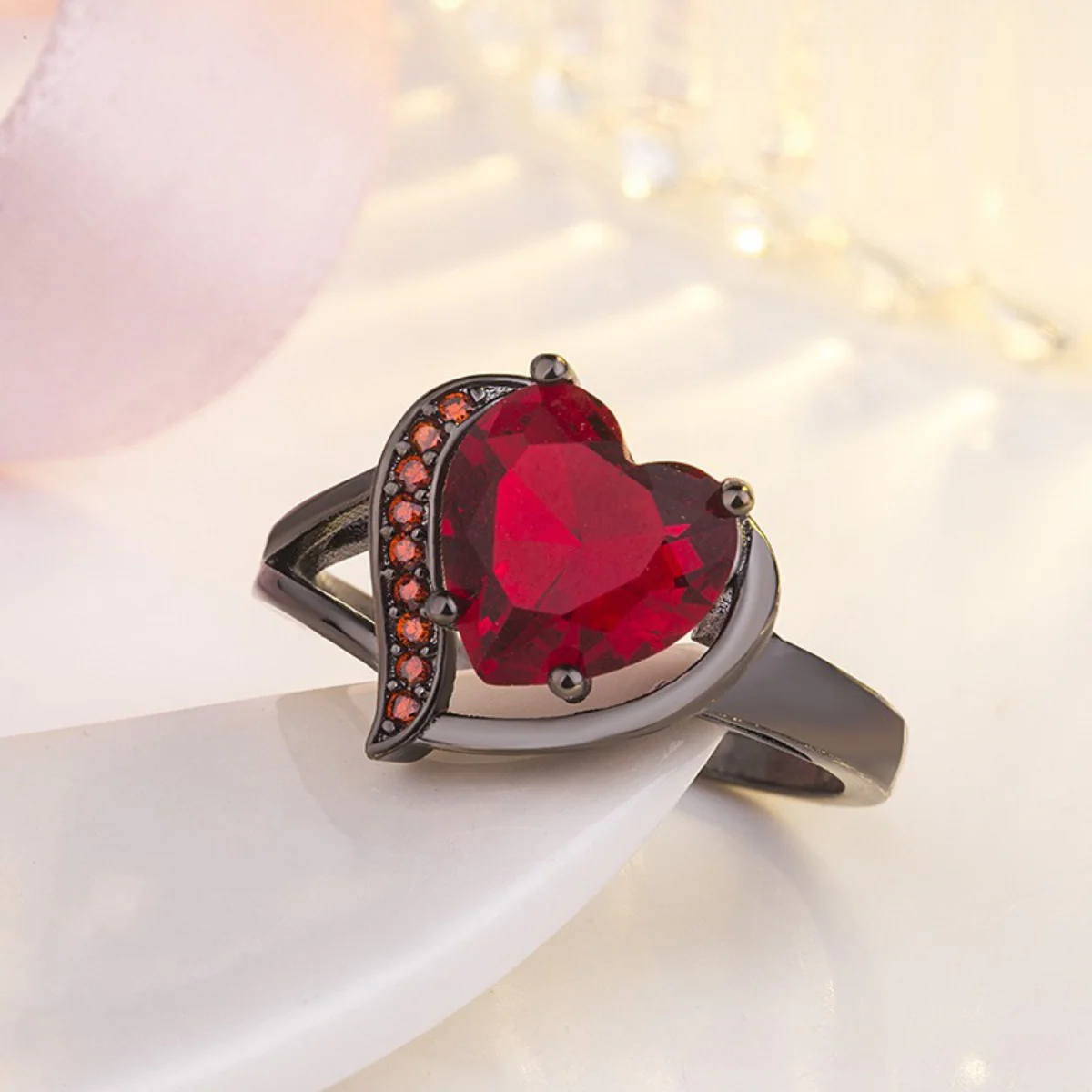Calindra Rosethorne Ring | White Gold - Image 2