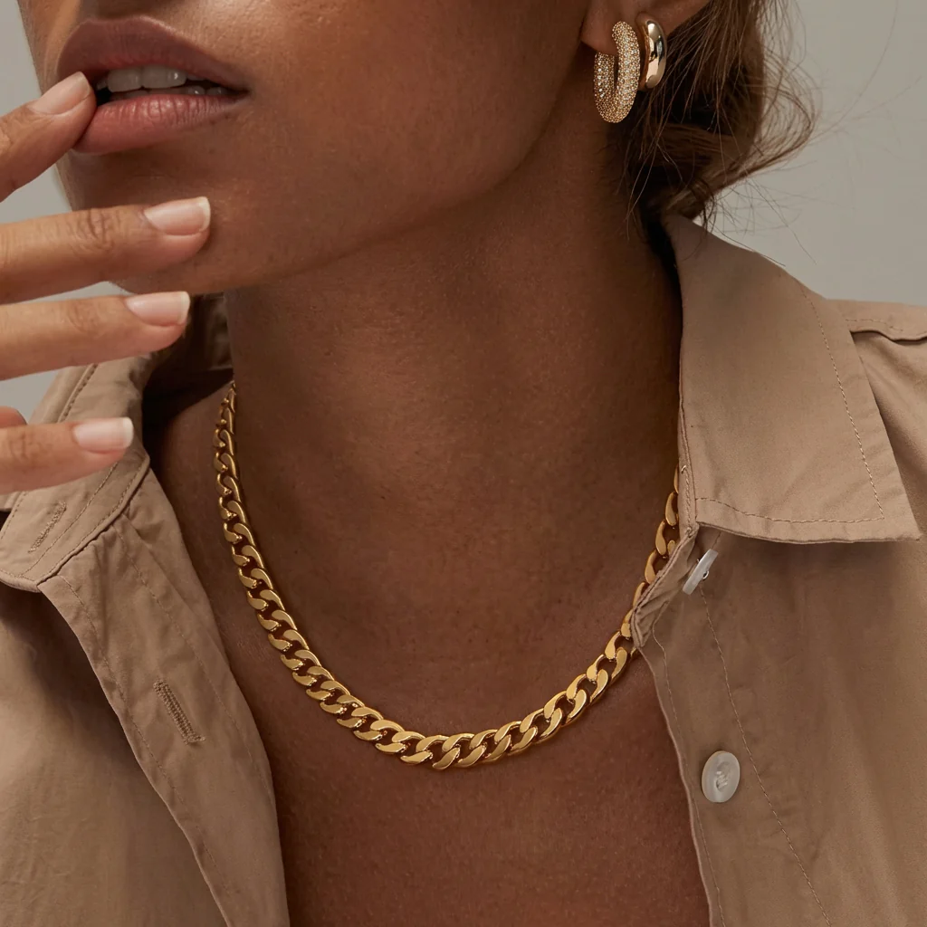 Chunkey Cuban Link Necklace