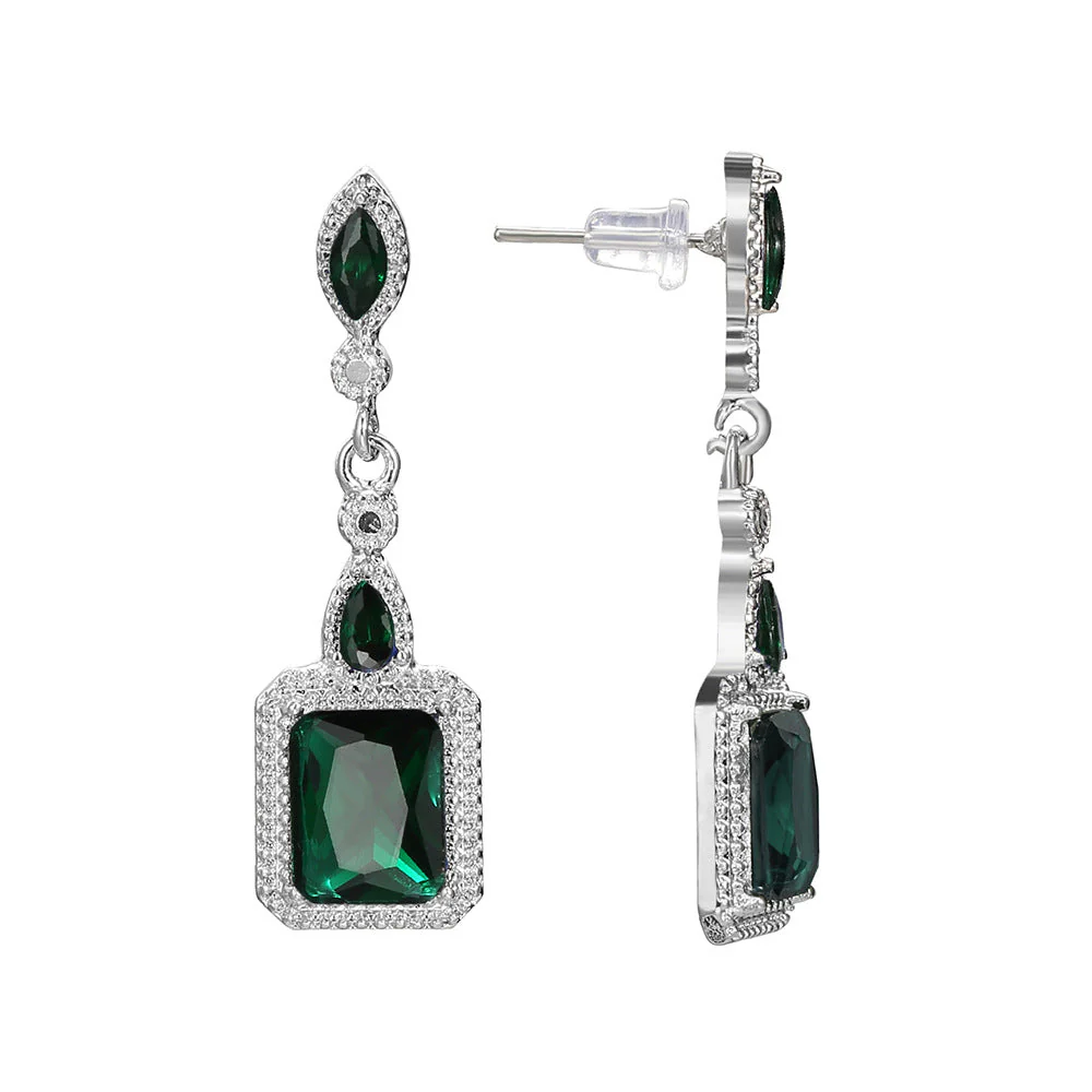 Clarian Verdancia Earrings | White Gold
