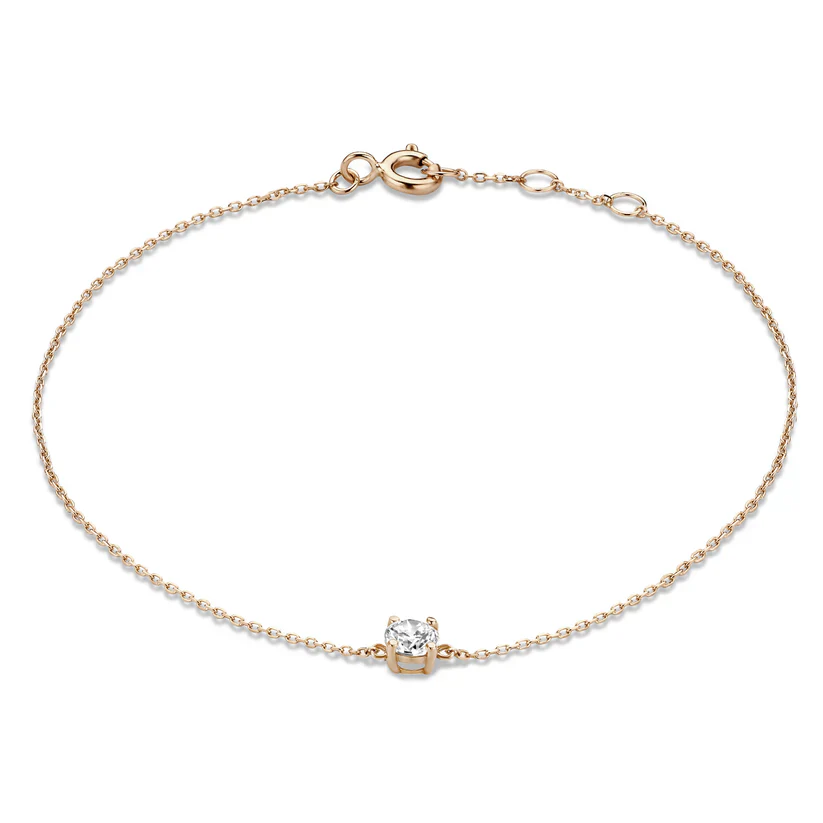 Cléa Moissanite Stone Bracelet | Gold - Image 3