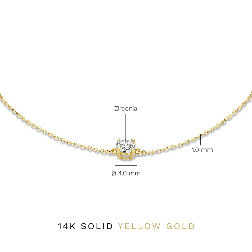 Cléa Moissanite Stone Bracelet | Gold - Image 8