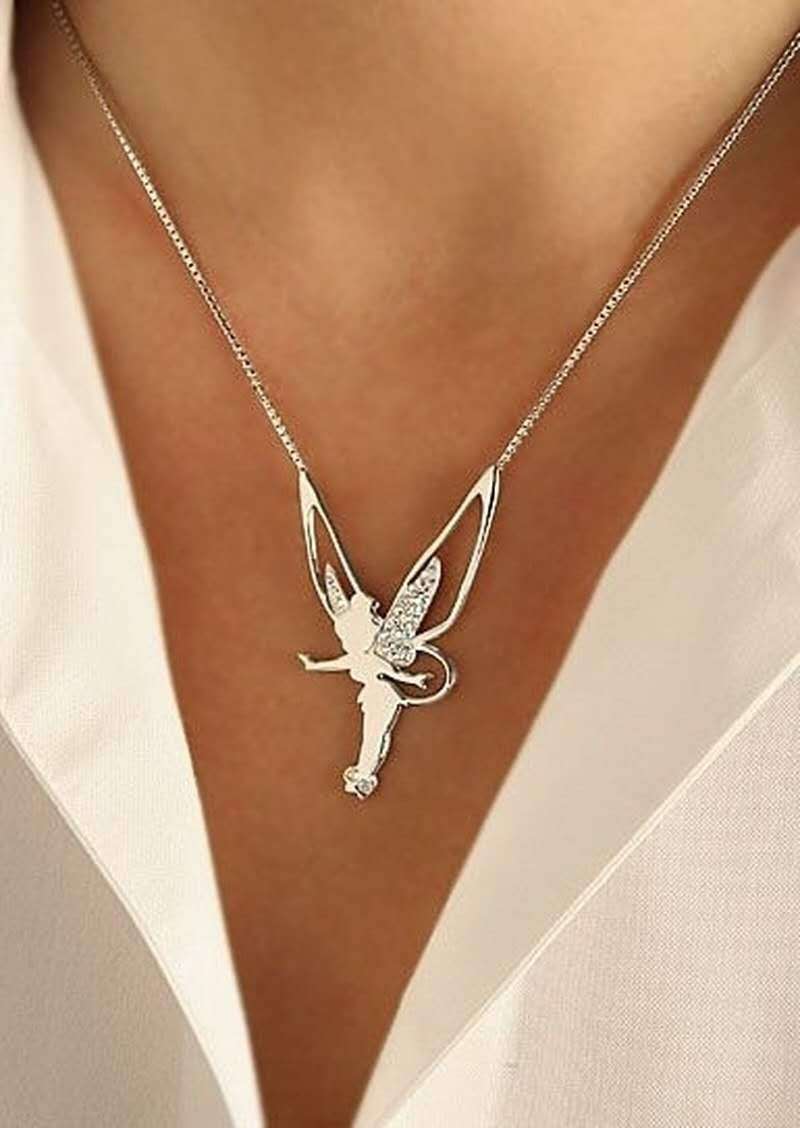Lucky Fairy Necklace in Sterling Silver and Gold - Image 2