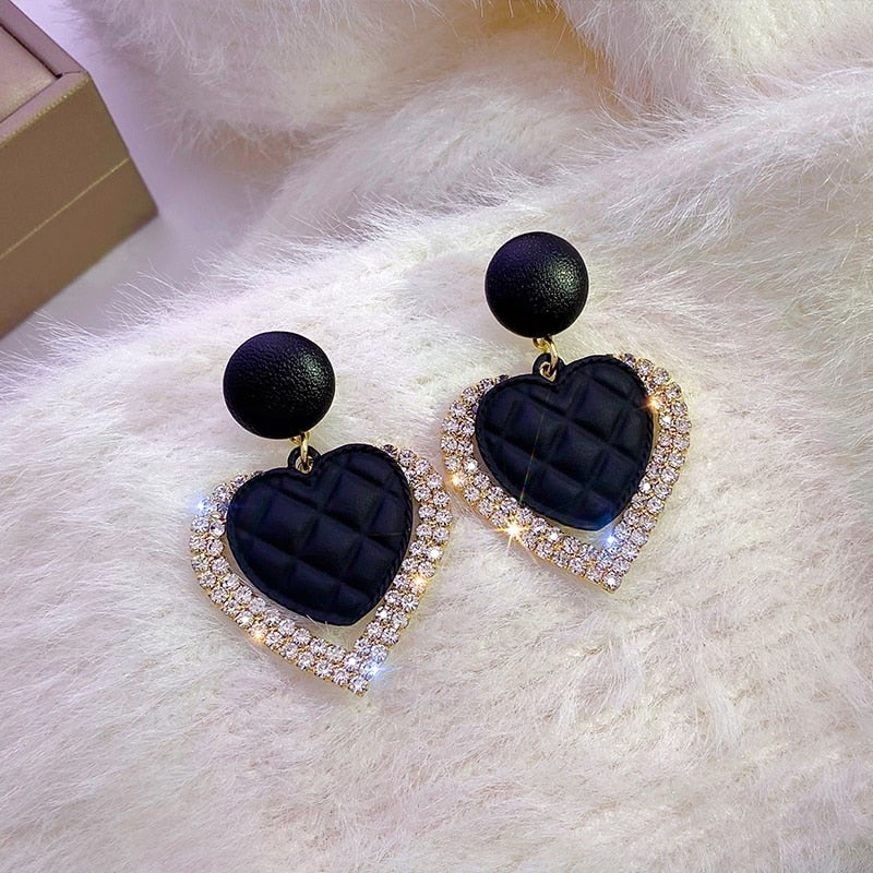 Dork Heart Earrings in Gold - Image 2