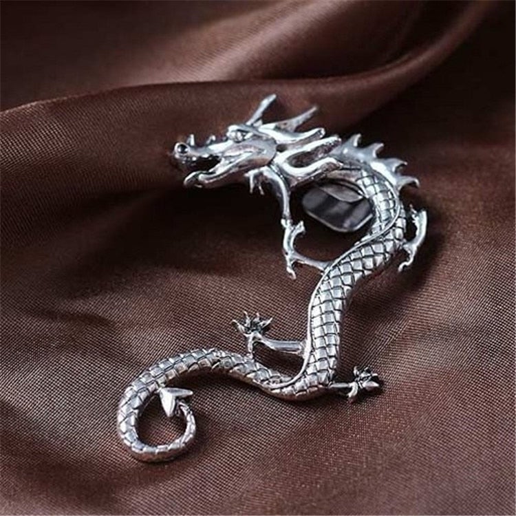 Dragon Silver Earrings - Image 2