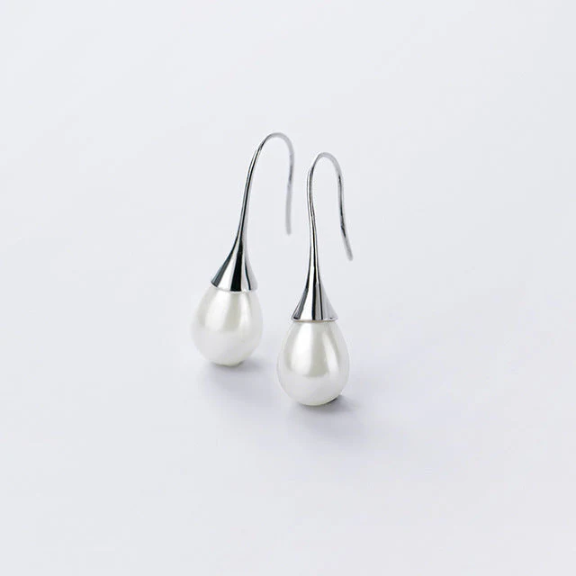 Drope Earrings with Pearls - Image 4