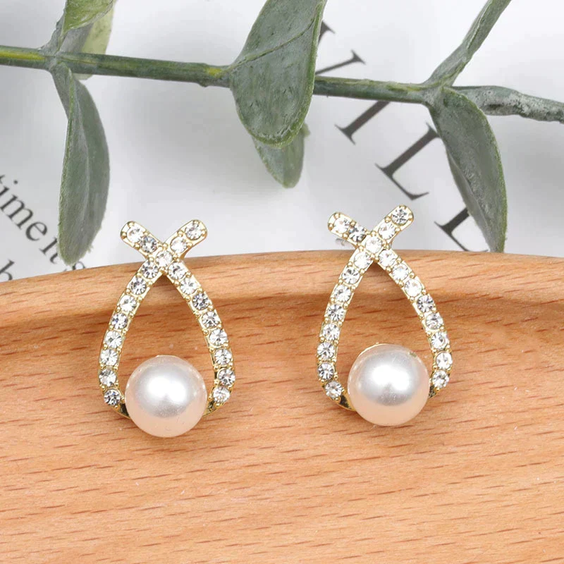 Earrings with Pearls and Glitter - Image 4