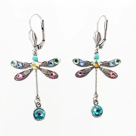 Elegent Carved Dragonfly Earrings