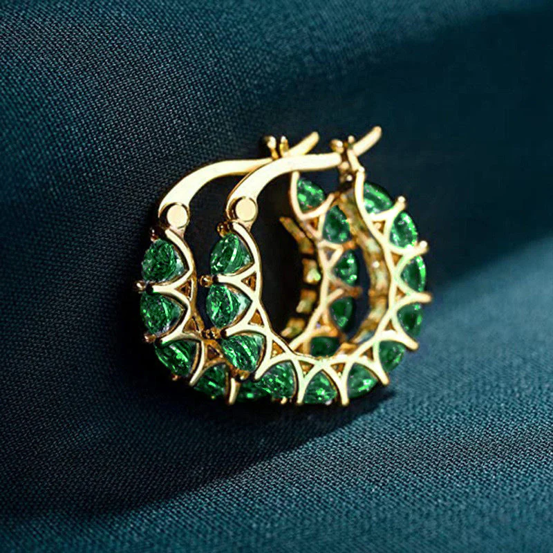 Elena Marlowe Hoop Earrings | White Gold - Image 2