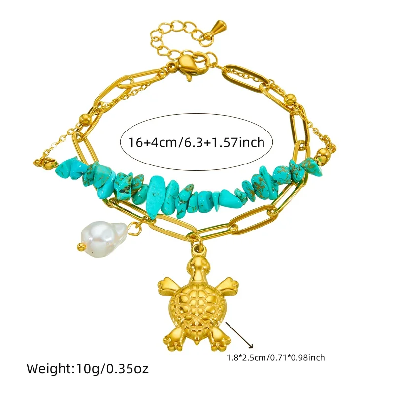 Exclusive Turquoise Turtle Bracelet - Image 3