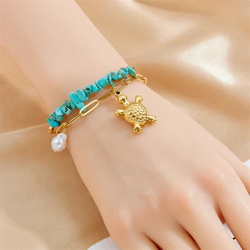 Exclusive Turquoise Turtle Bracelet - Image 4