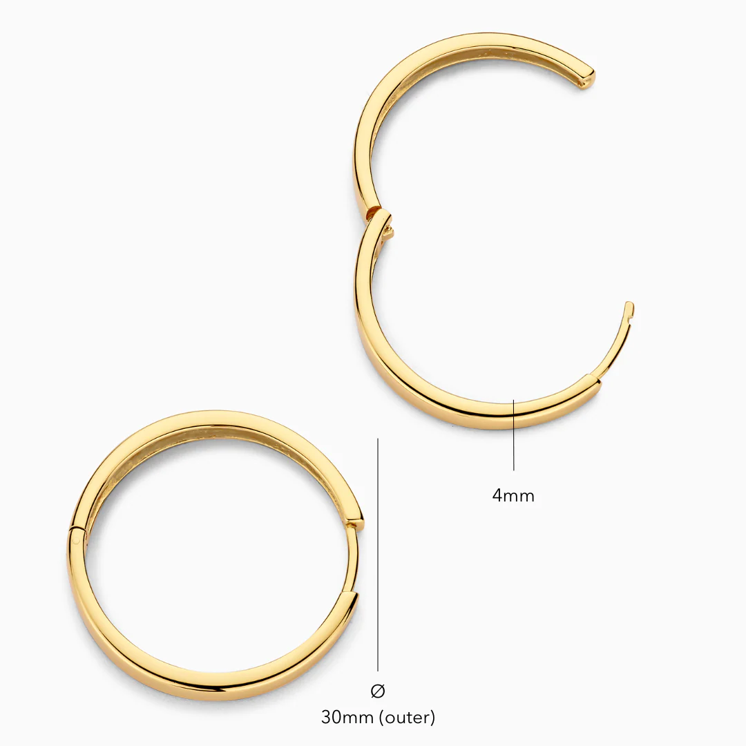Gia Statement Hoops | Gold - Image 6