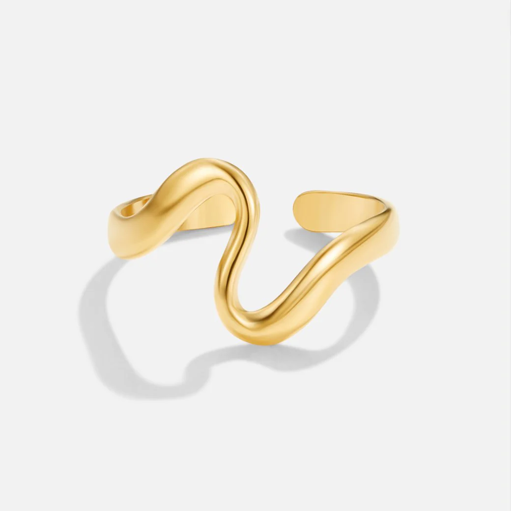 Golden Wav Ring