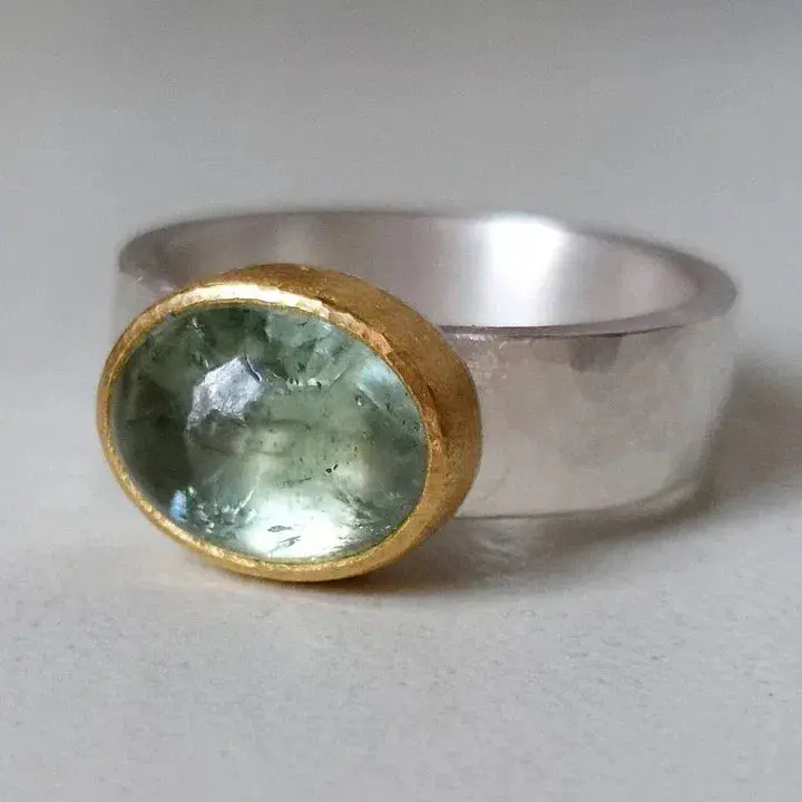 Handmade Vintage Green Ring