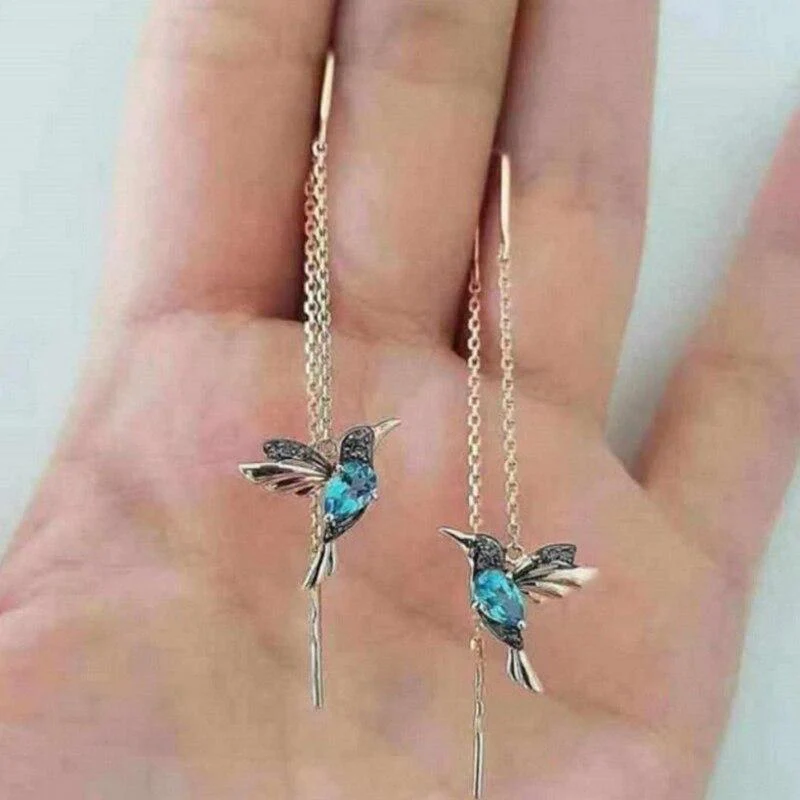 Hummingbirb Shaped Earrings - Image 2