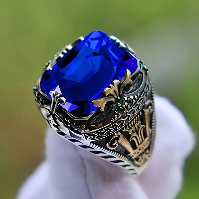 Klara Saphira Ring | Mixed Gold