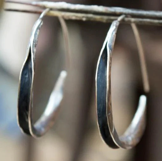 Large Cirle Single Earrings