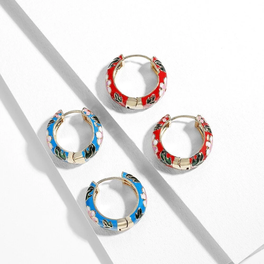 Luxe Flower Earrings - Image 4