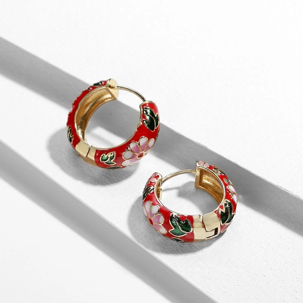 Luxe Flower Earrings - Image 5