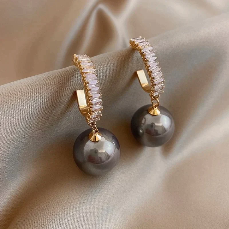 Luxe Pearl and Zirconia Earrings