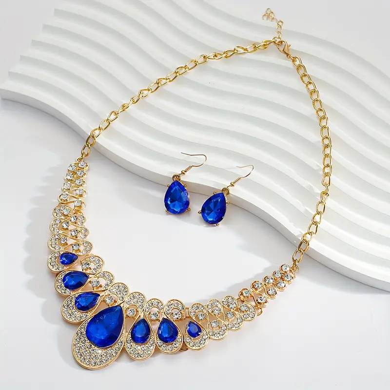 Modified title: Maevina Zafiros Jewelry Set | Gold - Image 2