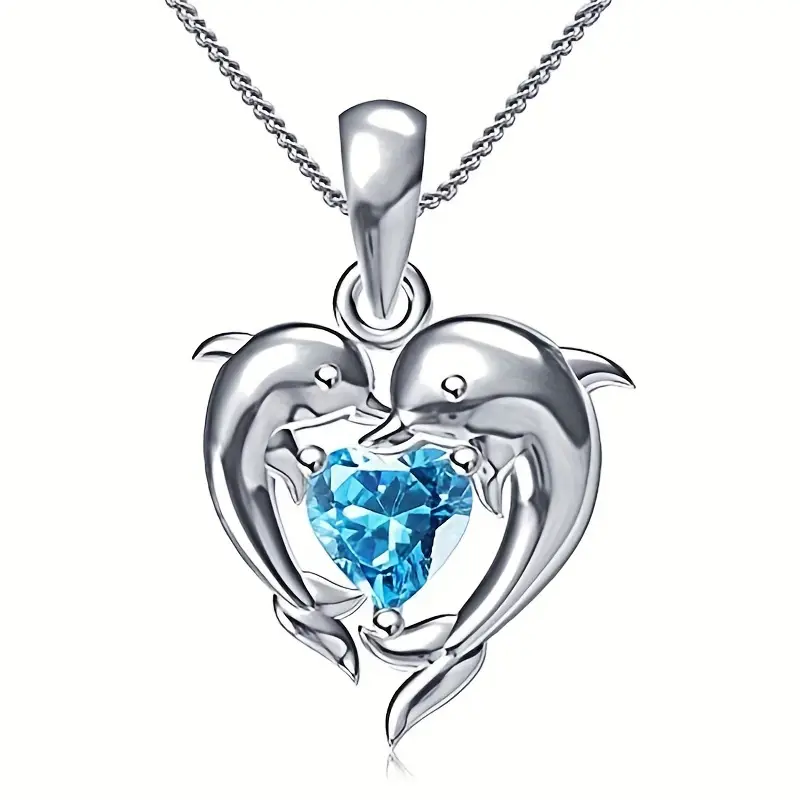 Oceanheart Twins Necklace | White Gold - Image 2