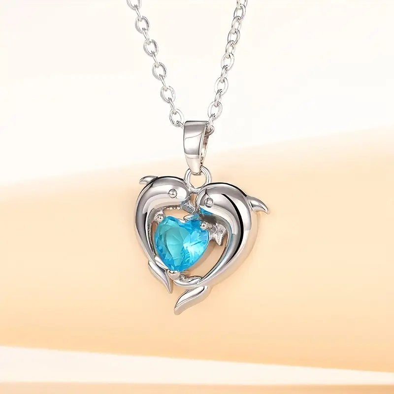 Oceansheart Twins Necklace | White Gold