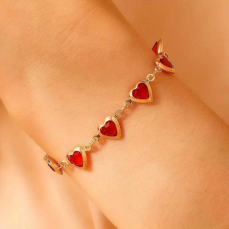 Ophelyra Garnetelle Bracelet | Gold - Image 2