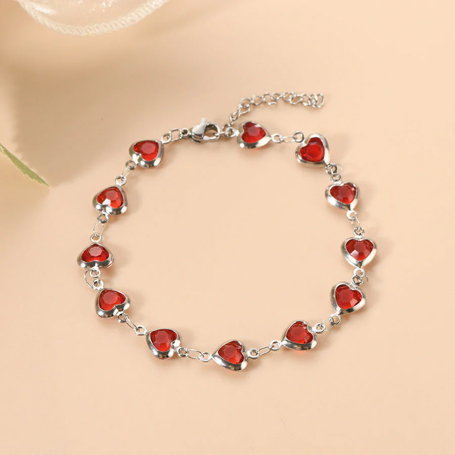 Ophelyra Garnetelle Bracelet | White Gold - Image 2