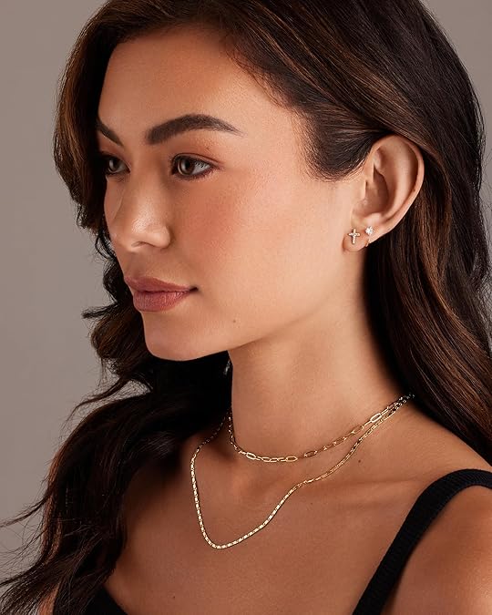 Paved Cross Studs | Gold - Image 5