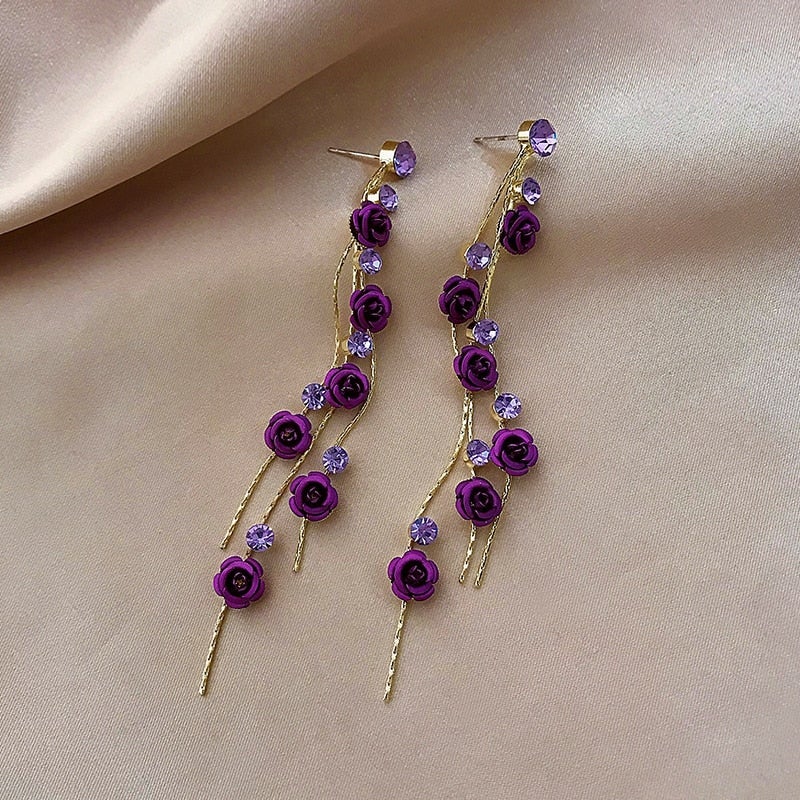 Rose Cascade Earrings - Image 3