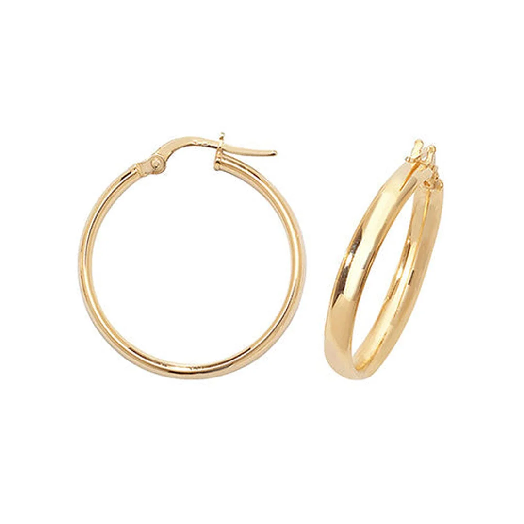 Radiant Large Gold Hoops - Image 2