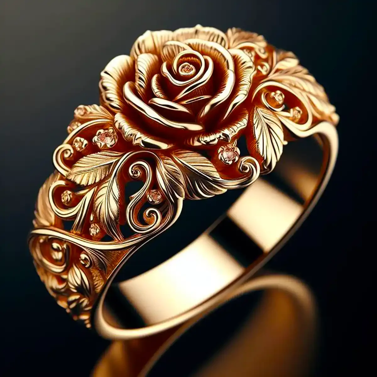 Radiant Floral Ring