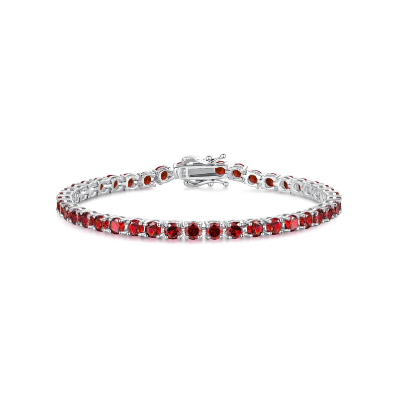 Rubi Tennis Bracelet | White Gold