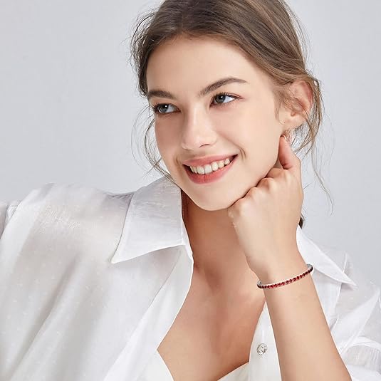 Rubi Tennis Bracelet | White Gold - Image 2