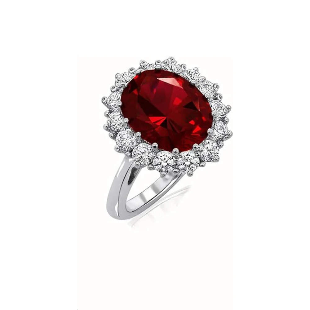 Scarlet Crown Ruby Ring | White Gold - Image 2