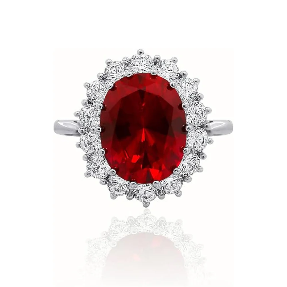 Scarlet Crown Ruby Ring | White Gold - Image 3