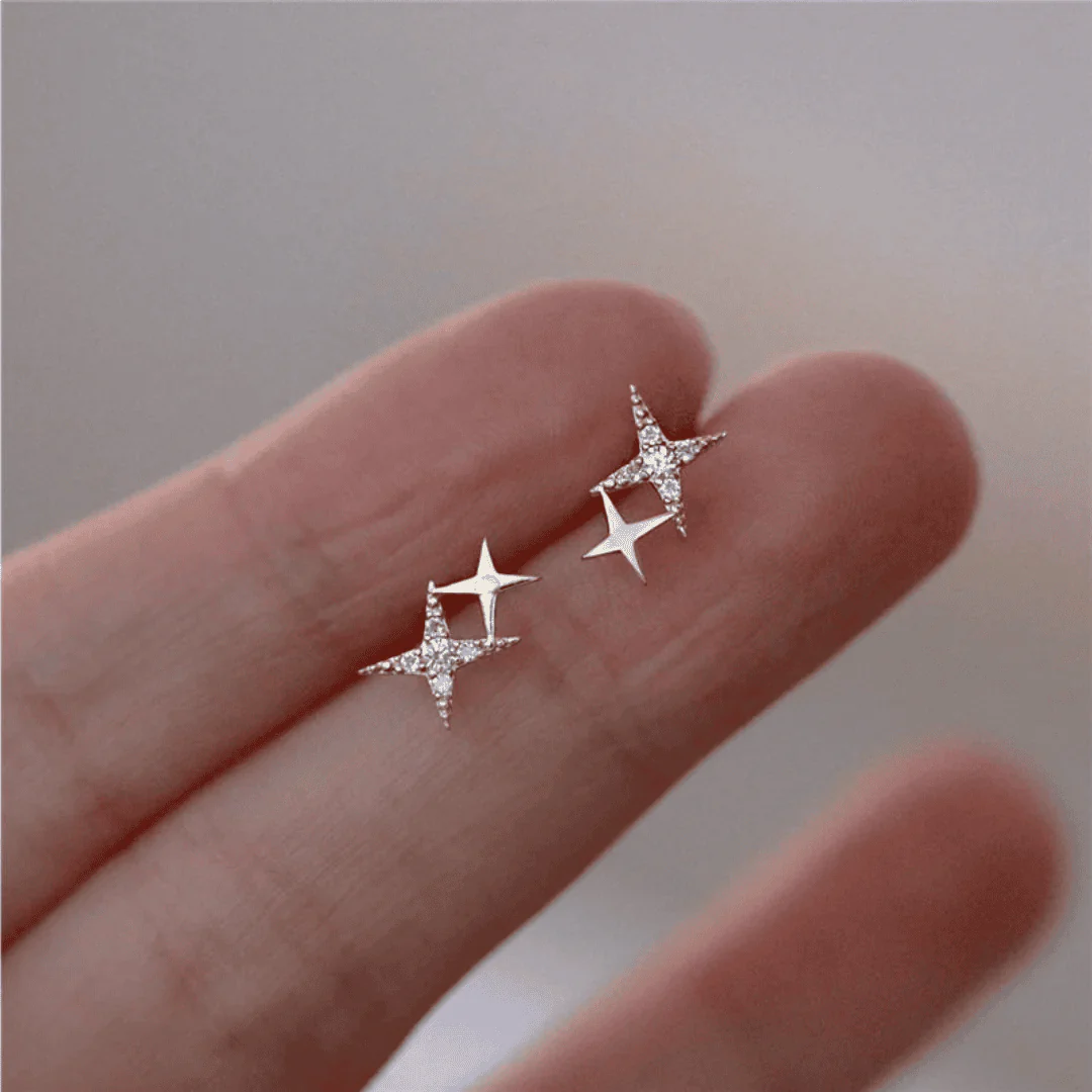 Shimmering Star Earrings - Image 2