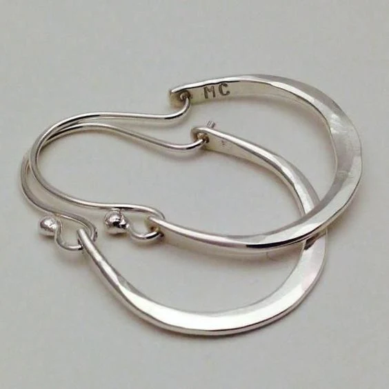 Silver Vintage Hoop Earrings