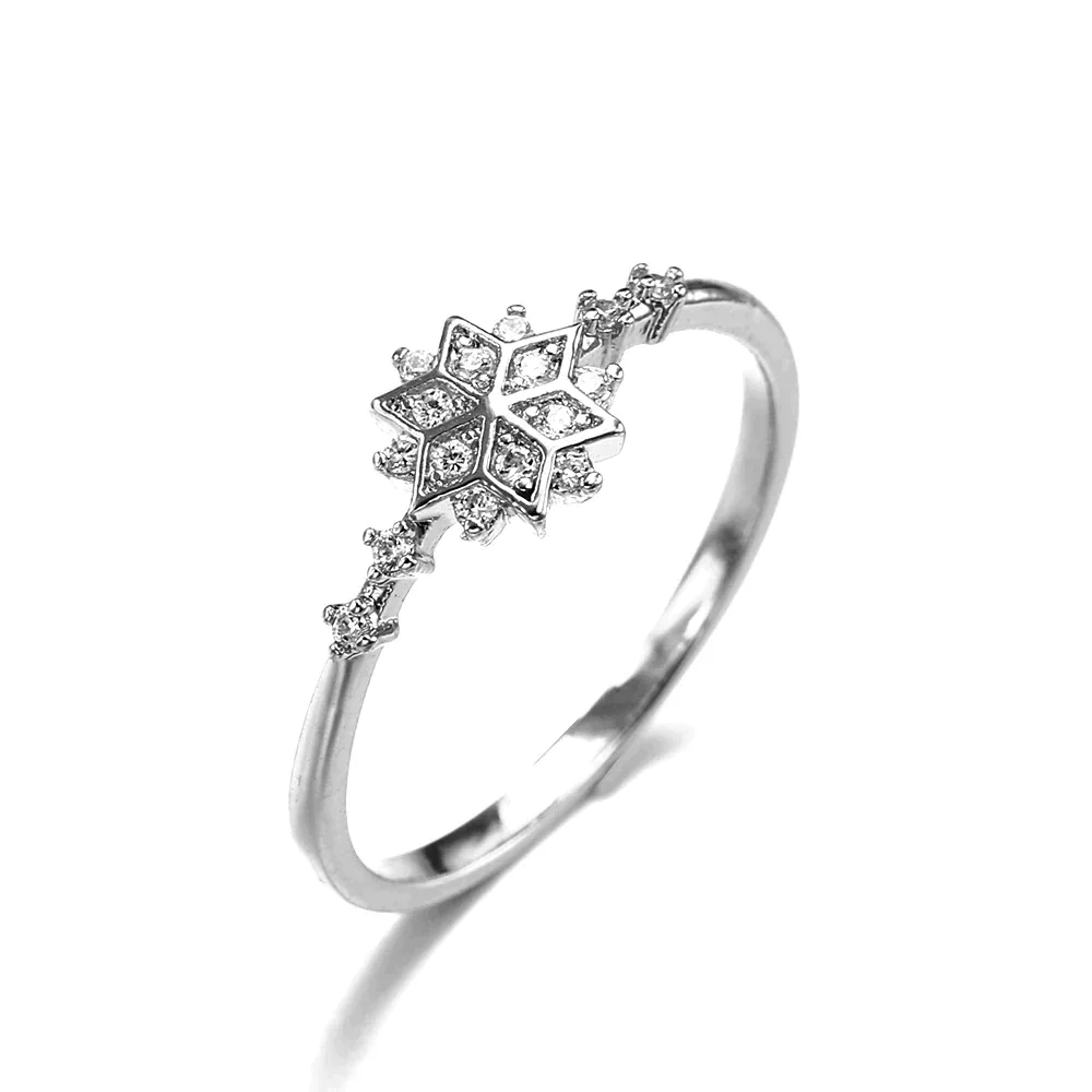 Snowflak Ring in Sterling Silver 925 - Image 4