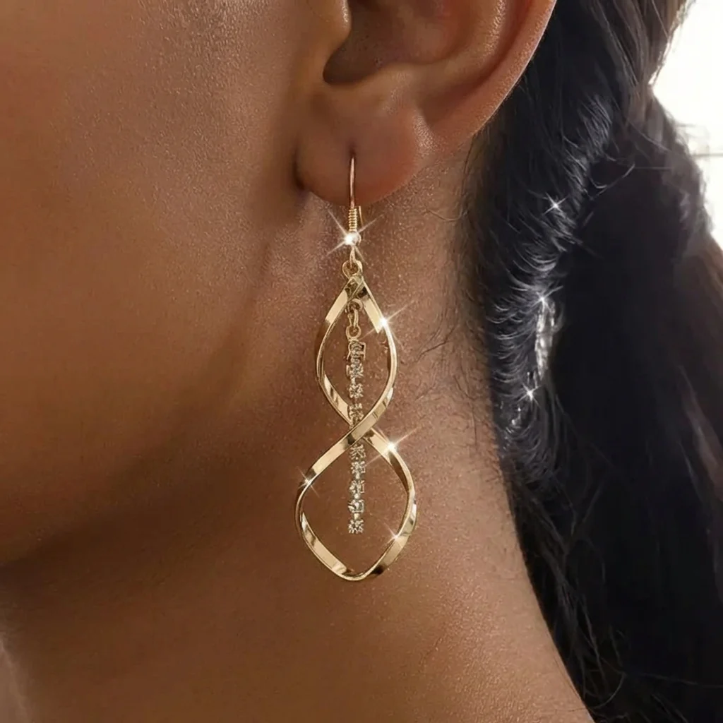 Sunbeam Spiral Earrings | Gold