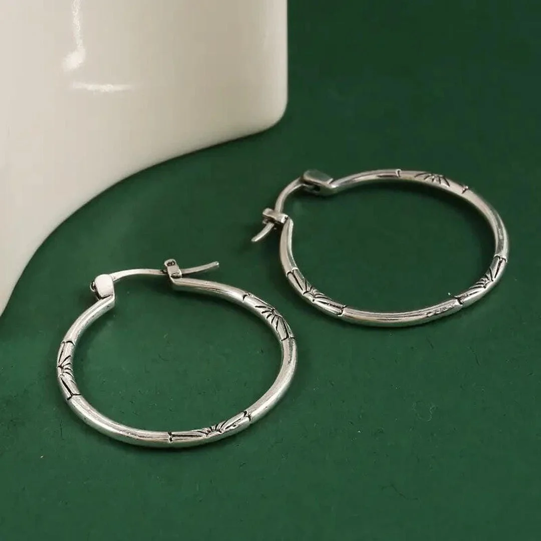 Timeless Silver Hoop Earrings
