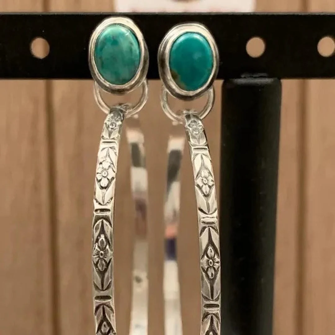 Vintage Onyx Boho Chic Earrings - Image 3